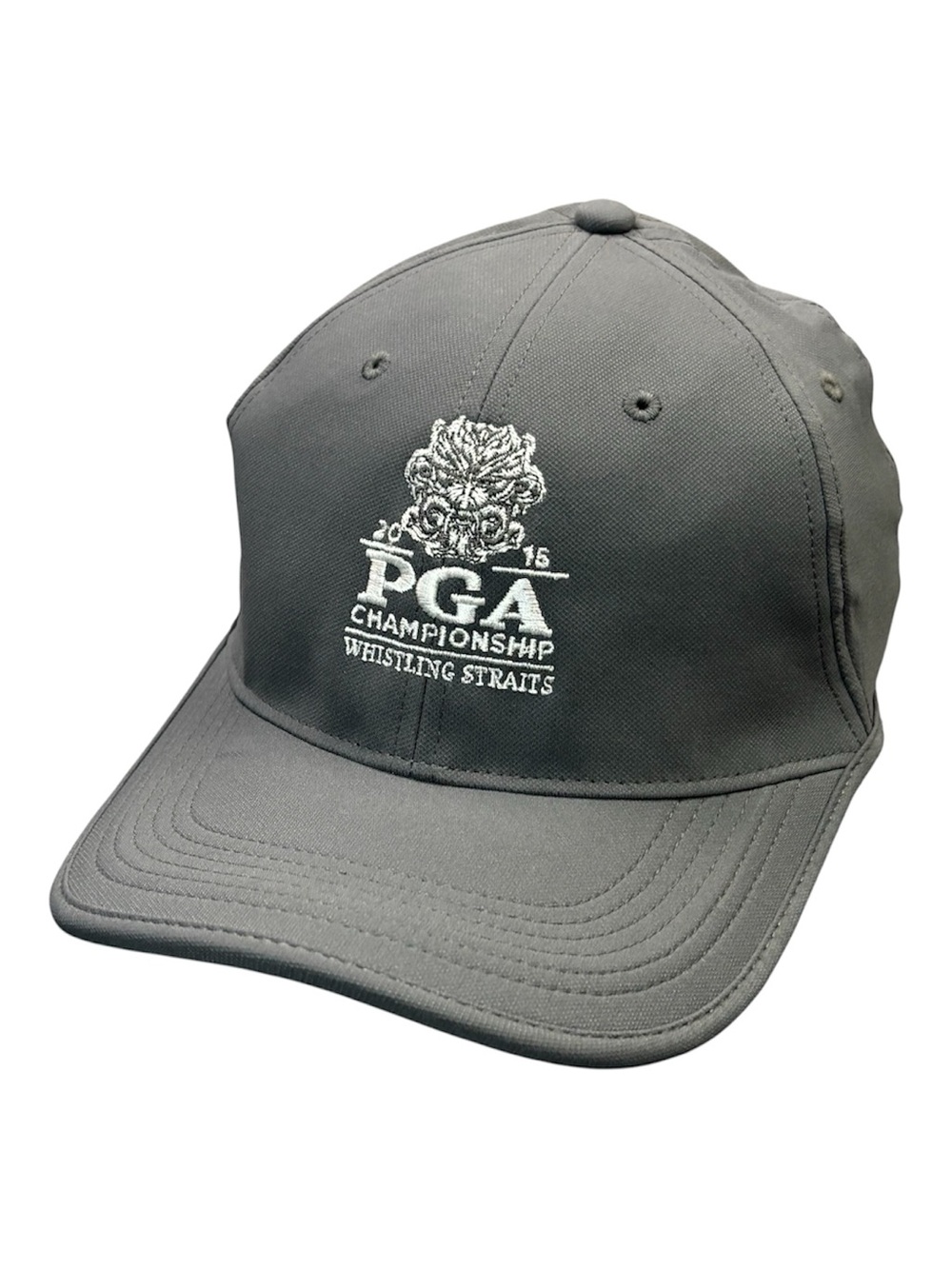 Nike Golf Hat Black 2015 PGA Championship Whistling Straits Logo Grey Adjustable
